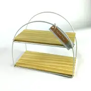 Storage Shelf Wooden White Tiered Display Tray Table Top Stand Cupcake Shelf New