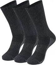 Bamboo Socks, Sunew Soft Mens and Womens Athletic Hiking Crew Socks Odor Resistant Cushioned Dress Casual Socks 1/3/6 Pairs