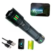 Flashlights Rechargeable High Lumens, Super Bright Flashlight, Adjustable