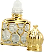 PAMINGONO Roll Electroplated Roller Ball Glass Bottle Lightproof Decorative Essential Oil Container for Easy Application and Stylish Travel Use