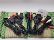 Nintendo SNES 64 Game Cube AV S-Video Cable 1.8m/6ft Set 5 Import Japan