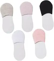 COOLHIYA Cotton Socks for Toes Half Socks Comfortable Skidproof for Summer Easy to Wash Small Size for Travel