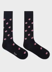 Rare! NWT $35 Paul Smith Men's “Dreamer Frog” Socks made in Italy.