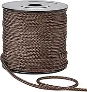 PH PandaHall 54 Yards Nylon Rope Cord, 3mm Brown Blinds String Parachute Cord Braided Lift Shade Cord for Wall Hangers, Bags, Bottom Plates for Camping Hiking Outdoor Activities