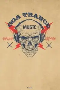 在飛比找博客來優惠-Goa Trance Music Notebook: Sku