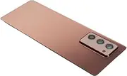 Z Fold 2 Back Glass Replacement, Easy Installation Phone Back Glass Cover with Camera Glass Lens, with Frame Tape and Tools for Galaxy Z Fold 2 5G F916 (Brown)