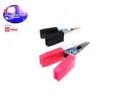 From OZ Quality 2PC Alligator Crocodile Clips Comfy For Electrical Wire Testing
