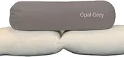 Flew Bolster Pillow Signature Series Deluxe Hotel Hug Pillow 1.2kg 21cm x 90cm with Eco Bolster Case (Opal Grey)