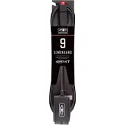 Ocean and Earth One XT Longboard Premium Surfboard Leash - 9' Black