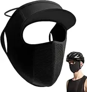 Face Cover for Sun Protection, Sun Protection Face Cover, Breathable Sun Protection Face Shield with UV Protection, with Ear Loop and Brim, Summer Headwear for Travel, Daily Pen