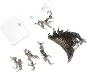 TOVINANNA 1set Fire Special Effects Action Figure Stand DIY Assembly Toy Model Bracket Sturdy Clear Display Rack for Dolls and Figurines Lightweight and Portable Design