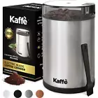 Kaffe 14-Cup Electric Coffee Grinder,Auto On/Off,Stainless Steel, Brush Included
