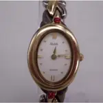 現貨 全新 真品 ALBA 雅柏 SEIKO精工副牌 復古風 老錶 女錶 日本 手錶 正品 橢圓形 金銀兩色 雙色錶帶