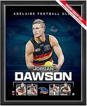 Jordan Dawson Adelaide Crows 2023 Official AFL Sportsprint Framed