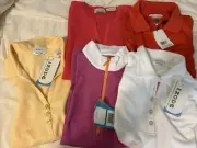 Golf Shirt 5 Womens Size L NWT. Izod FX, Pebble Beach Performance, EP Pro, PGA