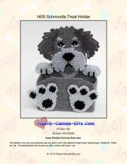Schnoodle Dog Treat Holder- Plastic Canvas Pattern or Kit