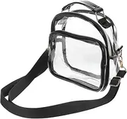 Toddmomy Transparent Messenger Bag Small Black Crossbody Purse Womens Tote Bag Purses Cross Body Tote Sling Bag for Women Small Tote Purse Shoulder Tote Bag for Women Clear Pvc