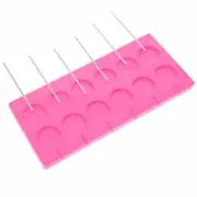 1 Set Round Silicone Lollipop Mould Baking Hard Candy Mold 12 Capacity DIY Sticks Set