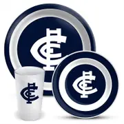 AFL: Carlton - 3Pce Dinner Set