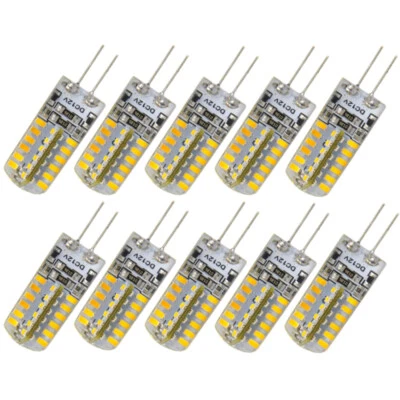 10pcs G4 12V 3.5W 170LM 3000-3500K SMD 3014 48-LED Bulbs Lamps Lights (Warm