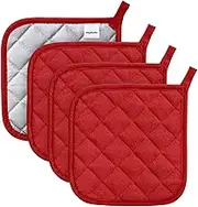Joyhalo 4 Pack Heat Resistant Pot Holders - Terry Cloth Sets for Cooking & Baking