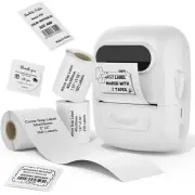 Label Maker Machine with Tape Barcode Label Printer - Mini Portable Bluetooth...