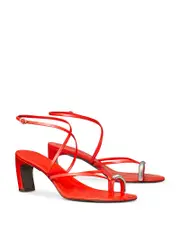 Tory Burch Women's Pierced Strappy Sandals