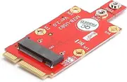M.2 Key B to Mini PCIe Adapter with Dual Nano SIM Card Slot, MPCIe Slot Support WWAN Module Based on M.2 Socket SSIC for WWAN, CDMA,LTE, GPS Card, 3042/3052