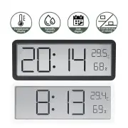 LCD Screen Digital Wall Clock Time Temperature Humidity Time Display Electronic Clock Desktop Digital Clock Battery Powe