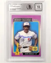 Andre Dawson signed 2001 UD 1970's Award Winner 164 card Beckett BGS BAS 10 auto