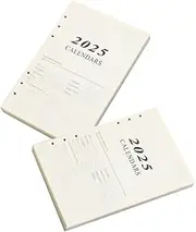 KALLORY Refill Paper for A5 Notebook 2 Sets of Dotted Notebook Paper Refills Notepad Inserts