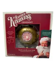 Santa's Kindness Christmas Ornament Interactive QR Code Includes Writing Journal