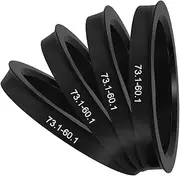 Beatifufu Car Hub Center Ring Replacement Plastic Hub Centric Rings Easy Installation for Fitment