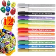 12x Erasable Liquid Chalk Window Markers&Metallic Colors Chalkboard Paint -AU