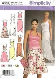 Simplicity Sewing Pattern 4990 Misses Formal Top Skirt Size 14-22 Uncut