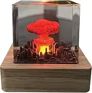 Generic Resin Nuclear Explosion 3D Night Light USB Charging Creative Gifts Nuclear Explosion Mushroom Cloud Lamp for