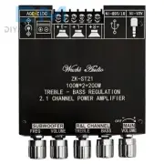 Bluetooth Digital Audio Power Amp Amplifier Board 2.1 Channel 100W+100W+200W new