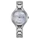 CITIZEN 星辰錶 EW2560-86D LADY'S系列 銀色款時尚典雅鑽石光動能女錶 /白蝶貝面板 30mm