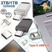 2TB 1TB 64GB USB 3.0 Otg Flash Drive Type C for Android Samsung Memory Stick