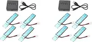 Binxind 8PC 3.7V 520MAh 30C Upgraded Li-Po Battery with USB Charger for XK K110 K110S V930 V977 RC Helicopter Spare Parts