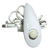 Genuine Nintendo White Wii Nunchuck Remote (RVL 004) Num Chuck (Preowned)