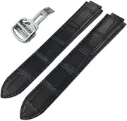 [CEKGDB] Calfskin Watch Watchband，For Ballon Bleu De Cartier Convex Type Watch Strap 14/16/18/20/22mm Bracelets