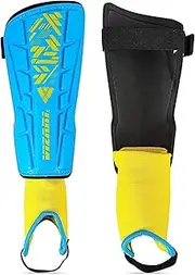 Malaga Soccer Shin Guards for Kids | Youth Soccer Gear for Boys Girls | Protective Soccer Equipment | Adjustable Straps