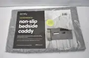 Dormify Non Slip Bedside Caddy Non Slip Backing 24" x 25" Luna Gray Holder
