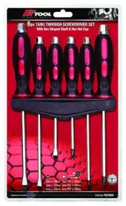 PK TOOLS SCREWDRIVER SET Tang Thru SCREW DRIVERS Phillips Head Flat Head