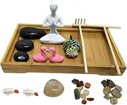 1 Set Holiday Decorations Desktop Accessories Sandbox Home Accessories Zen Garden for Desk Sand Table Artware Zen Garden Kit Adornment Home Adorn Desk Decor Gravel RORPOIR
