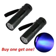 LED UV Flashlight 9led Light Inspection Torch Buy one Get one