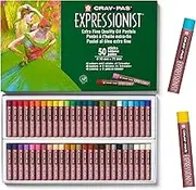 SAKURA Cray-Pas Expressionist Oil Pastel Set - Soft Oil Pastels for Artists - 50 Sticks