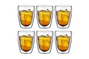 Bodum Pilatus Double Wall 250ml Small Glass 6 Piece Set