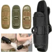 360° Portable Tactical Rotary Torch Bag Molle LED Flashlight Holster Waist Pouch